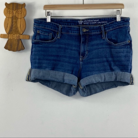 GAP Pants - GAP Girlfriend cuffed denim shorts